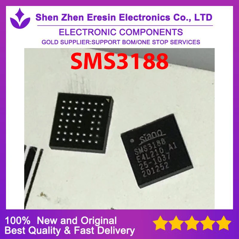 Free shipping  10PCS/LOT   SMS3188   QFN     New and original