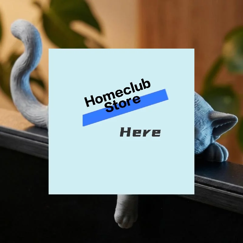 1PC 3D Printed Lazy Cat Monitor Edge Ornament – Desktop Decor, Lover Gift, Creative & Healing【Homeclub】