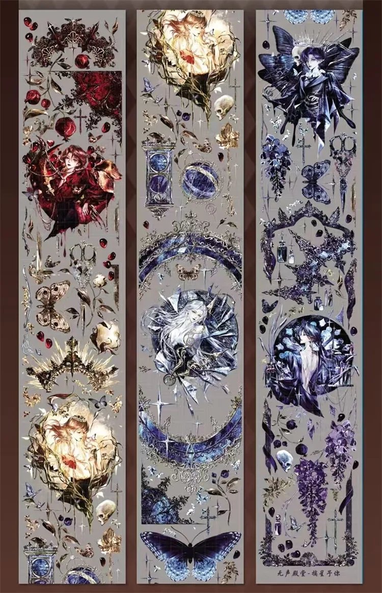 1 Loop Dreamy Polaris Girl Ancient Beauty Shiny Shell PET Tapes DIY Decor Card Making Scrapbooking Journal Material Plan Sticker - view 6