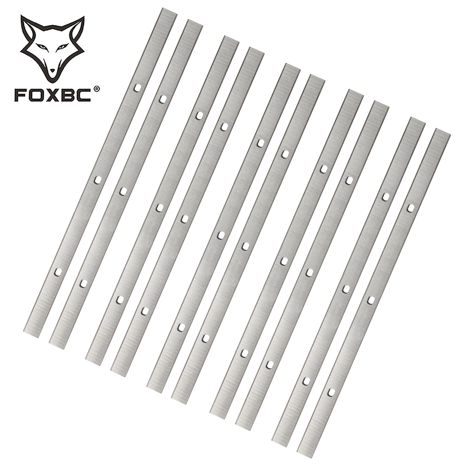 FOXBC pisau Planer Hss 332mm 10pcs 13 inci untuk Metabo DH330 DH316, Ryobi AP1300, Delta 580 TP300