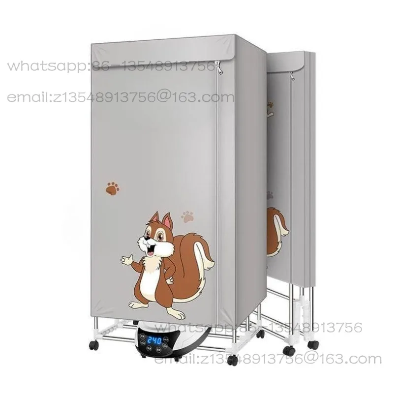 110v-dryer-heater-large-capacity-quick-drying-clothes-folding-drying-wardrobe-5-key-folding-remote-control-uv