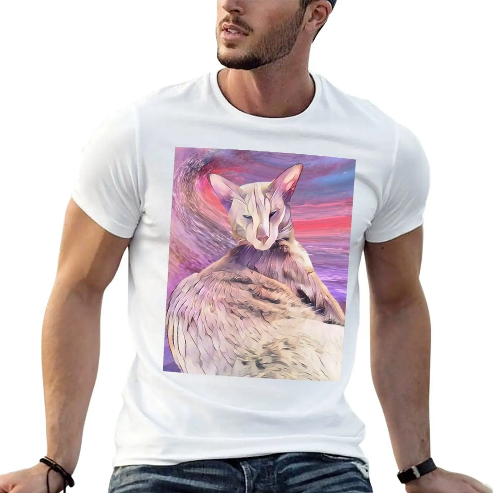 

Siamese Cat T-Shirt cotton t shirts high quality t shirts cotton 100% T-Shirt