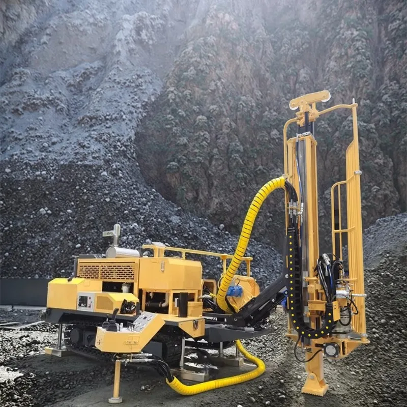 Fully Hydraulic Core Drilling Rig 250M Light Crawler Geotechnical Drill Reverse Circulation Sampling Rig
