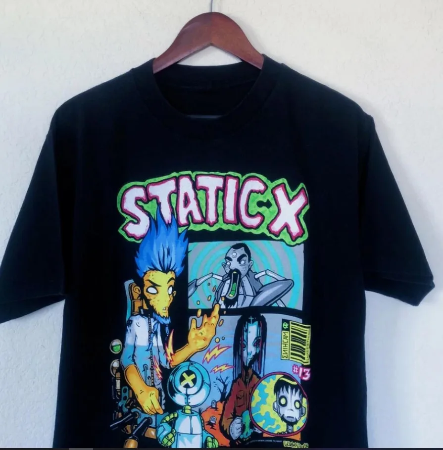 

Static X Band Unisex Short Sleeve T-shirt, size S-5XL