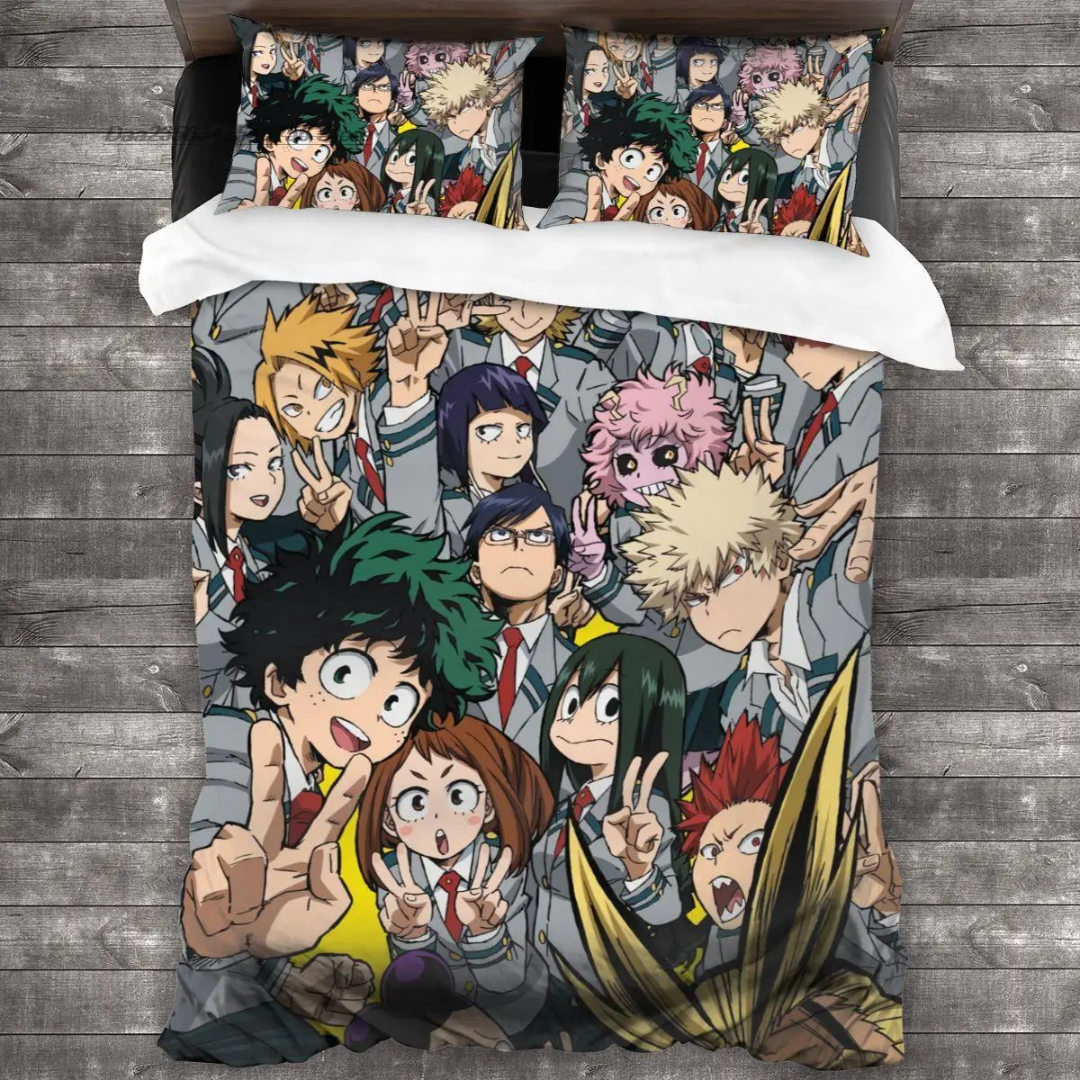 Fashion 3D Print Anime My Hero Academia Bedding Set Single Twin Full Queen King Size Bed Set Adult Kid Bedroom Duvet Cover Sets
