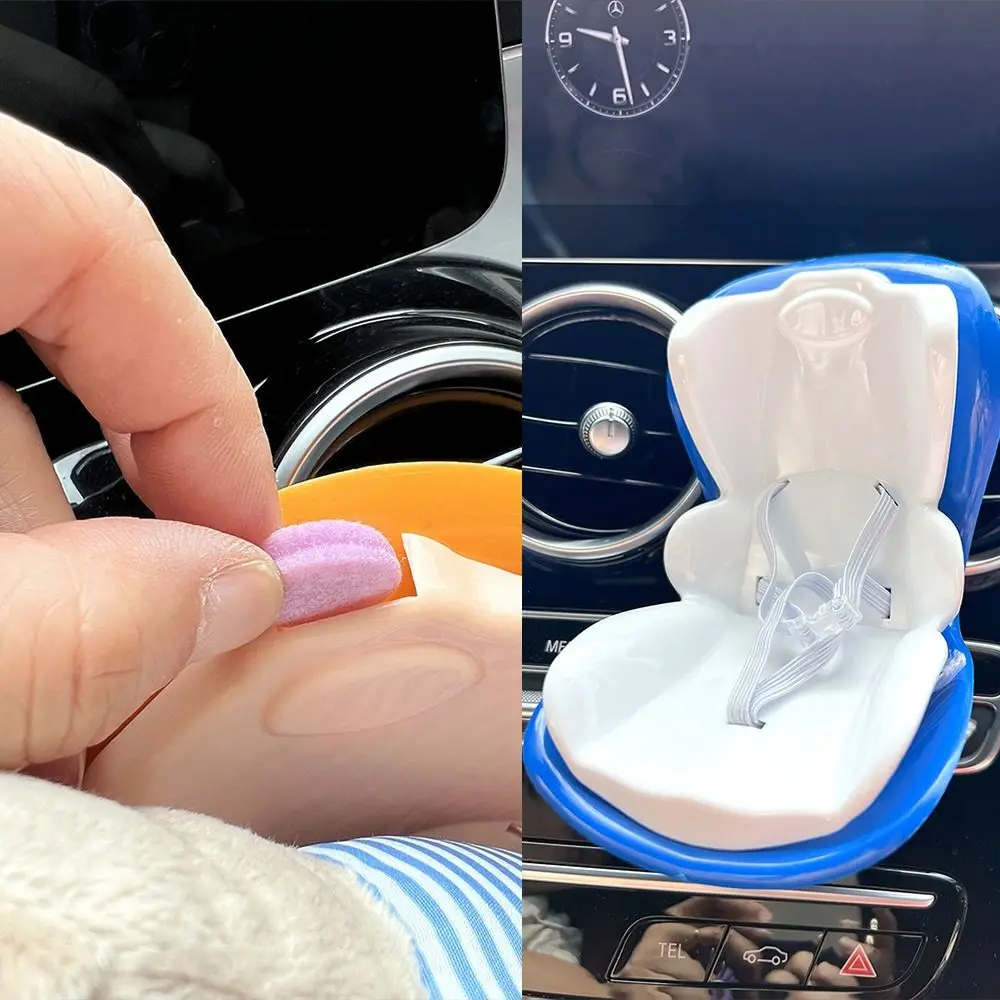 مقعد سيارة متين من البلاستيك فقط بيع مقعد السيارة مقعد السلامة الكرتون الحلي مقعد السيارة منفذ ديكور لهدايا مفاجأة الفتاة #2