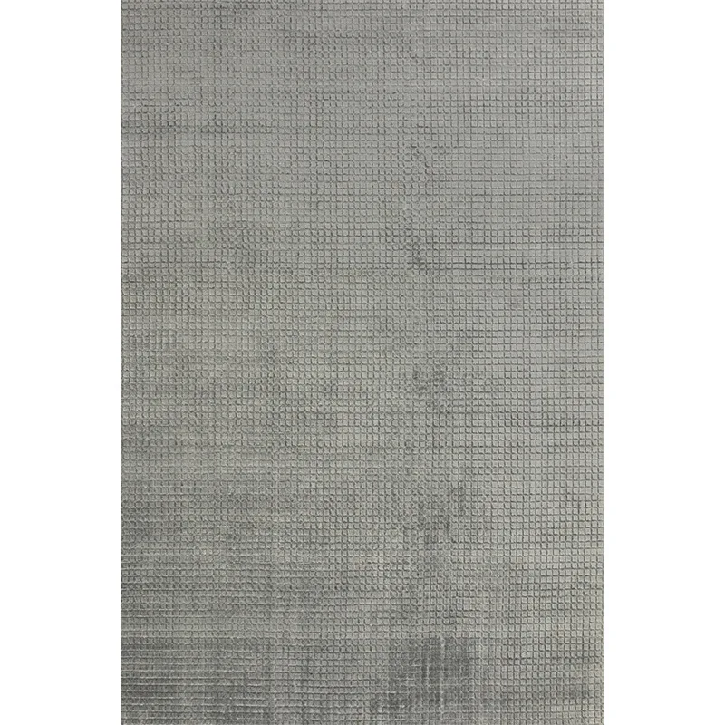 100% bamboo fiber hand-woven "0" glue solid color carpet villa living room bedroom French light luxury
