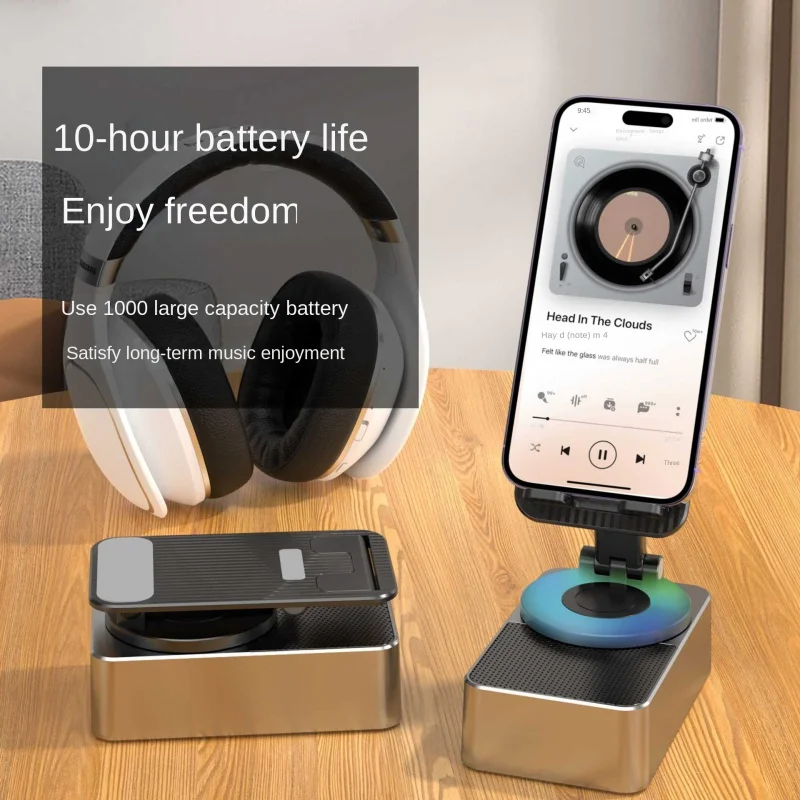 3 In 1 Mobile Phone Bracket Bluetooth Speaker Power Bank Rotating Foldable Lazy Desktop Holder Stand For Cell Phone Tablets IPad