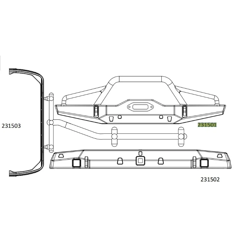 

CROSSRC Big Lion EMOX2 Передние и задние планки CS-97401145