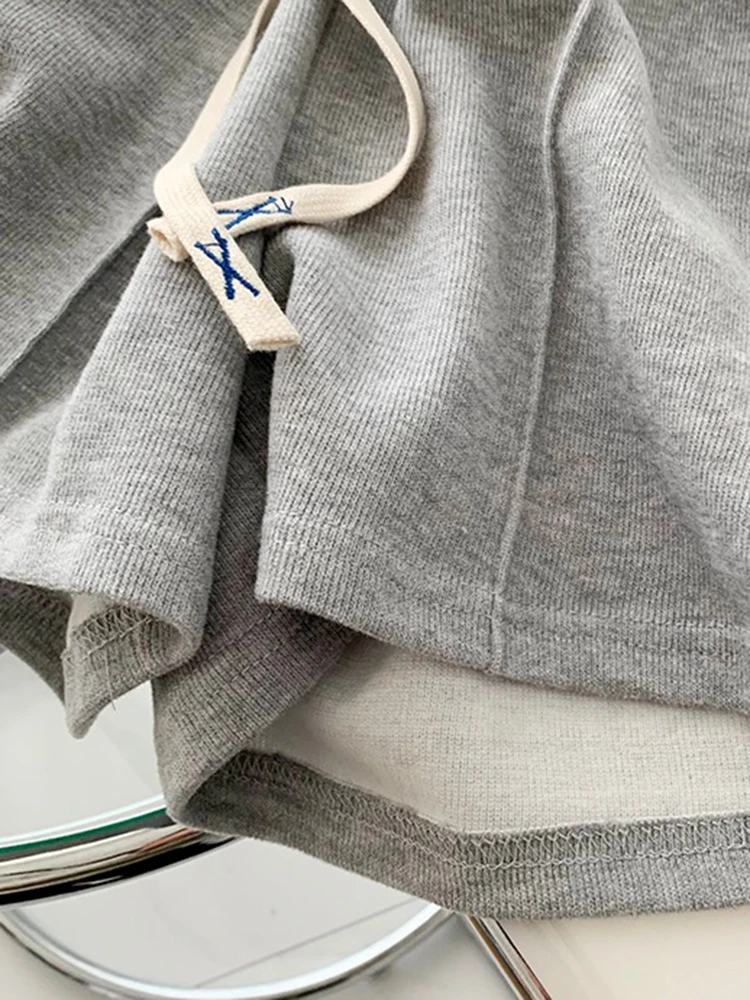 AOSSVIAO 2026 Sommer-Shorts für Damen: Elastische, süße Mädchen-Shorts im koreanischen Stil, Harajuku, schlichte graue Hosen für Studentinnen – Detail 23