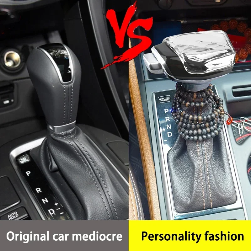 Crystal Gear Shift Knob Head For Hyundai Santa Fe gear rod Tucson i30 i40 Sonata mistra Avante Elantra Azera Gearbox Handle