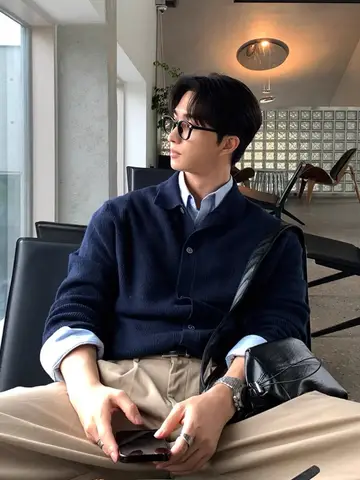 남성용 니트 가디건 청춘 유행 가을 겨울 남성용 캐주얼 루즈핏 청년 니트 스웨터 카디건 니트 가디건 스웨터 가디건