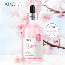 100ml LAIKOU Sakura Serum Vitamin C Essence Moisturizing Firming Brightening Face Serum Beauty Facial Skin Care Products