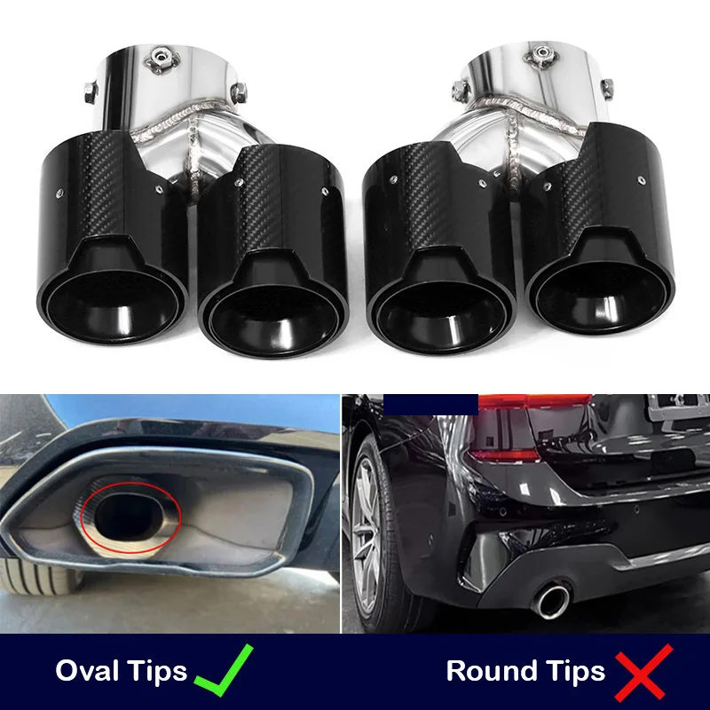 Für BMW M240i M340i M440i G20 G21 G22 G42 Auspuffrohr Upgrade Quad Schalldämpfer Endrohr Spitze Düse Auspuff Kopf