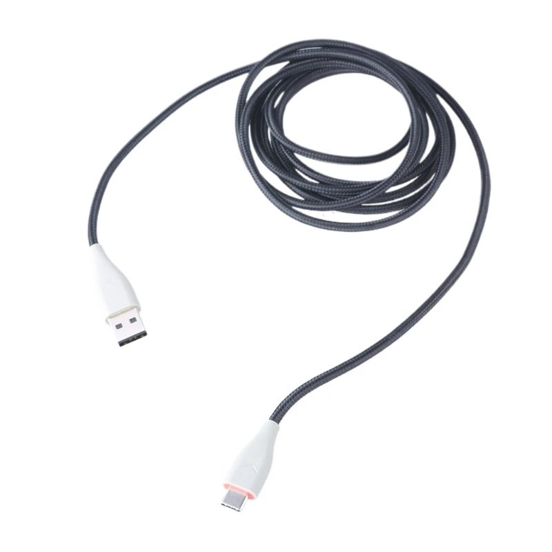 substituição usb trançado nylon para tipo c, fone ouvido mmx100 com som altamente claro