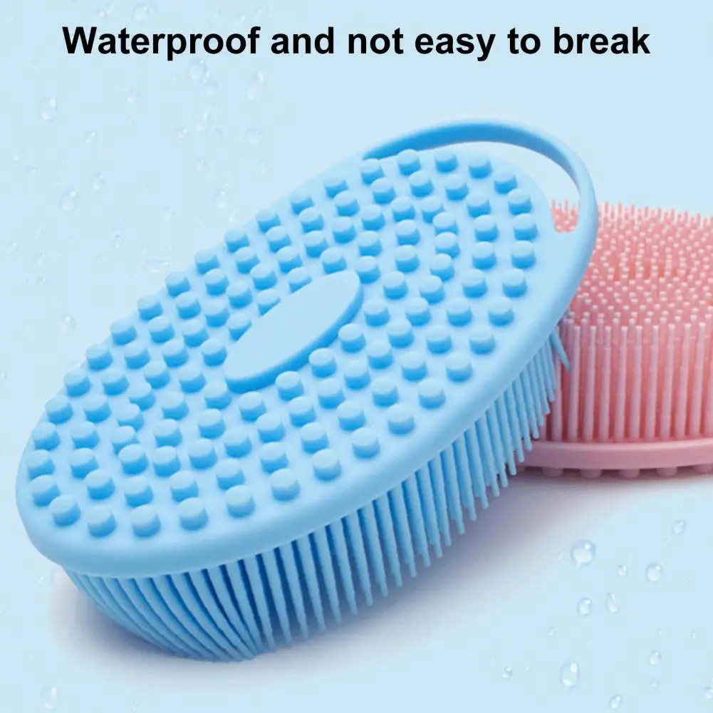 Dead Skin Cells Removal Brush Silicone Body Scrubber Brush Exfoliating Bath for Men Women Easy Hang Design Shower Loofah