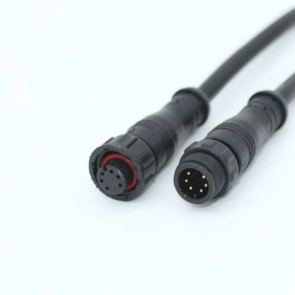 M12 Aviation Connector 6 Pin Waterproof Plug Male Female Industrial Electric Cable Socket Automotive Wiring Accessory