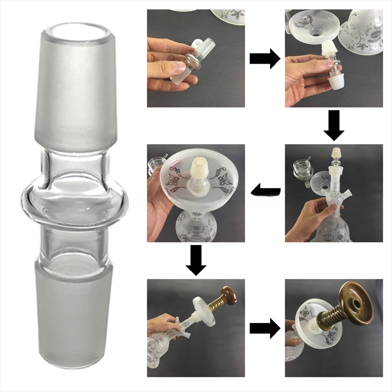 

Cigarette bowl internal and external converter glass accessories