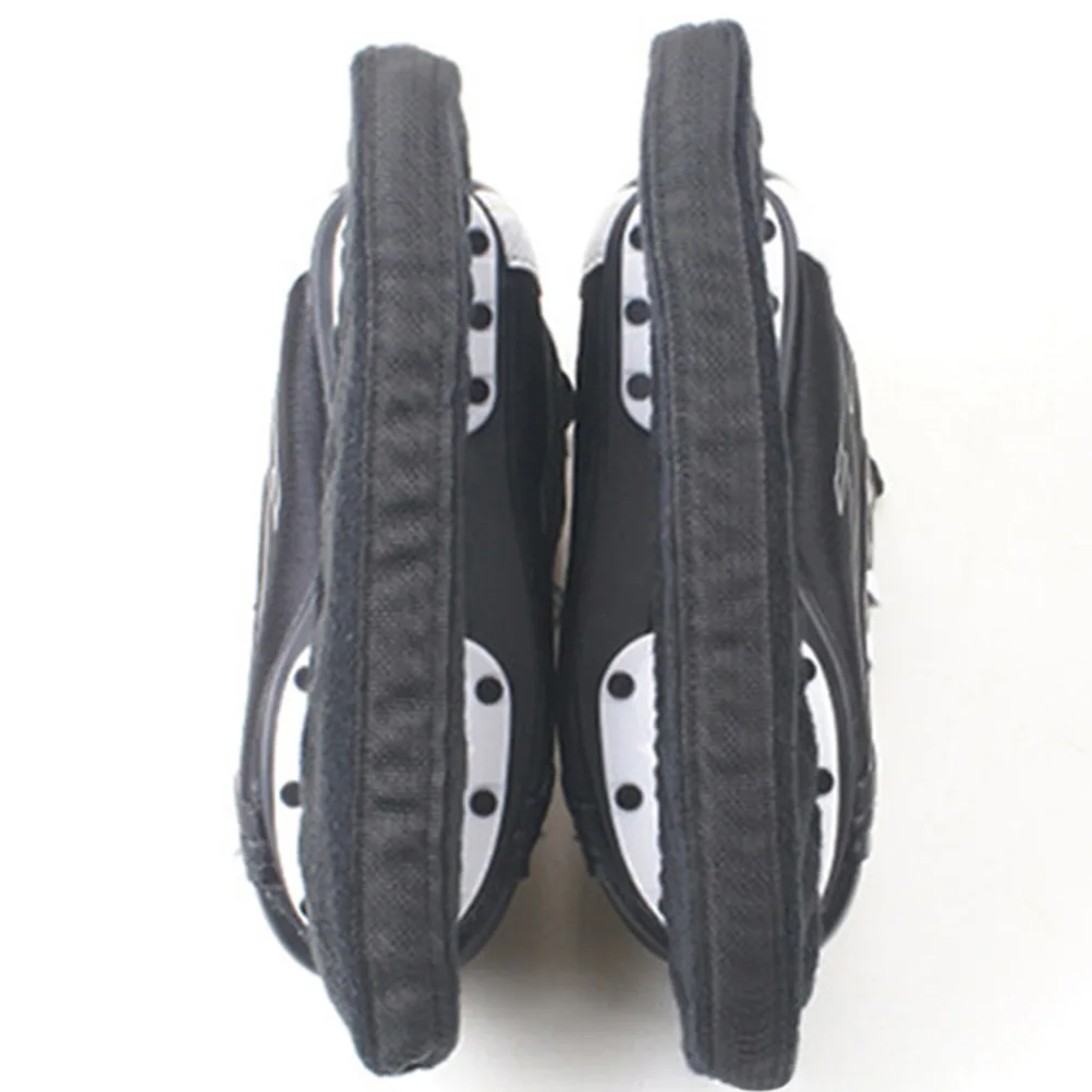 

2 Pairs Ice Skate Covers Soft Washable Blade Guards Black Blue M Size Skating Hockey Shoe Protector Set Figure