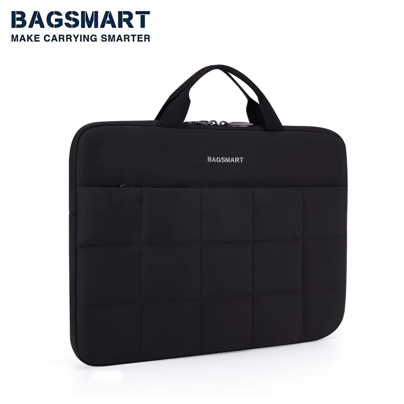 

BAGSMART 13-14" Laptop Sleeve with Handle\ Puffy Padded Laptop Bag with Anti-Theft Zipper Macbook Sleeve for Dell HP Lenovo