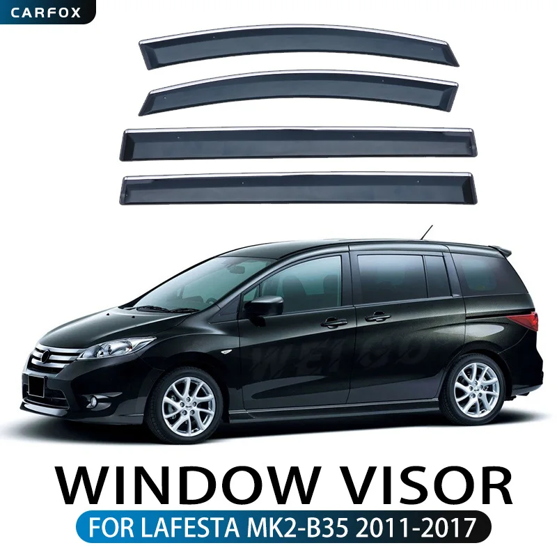 

For Nissan Lafesta 2011-2017 Car Window Visor Awning Shelters Windshield Side Window Rain Sun Shade Auto Accessories Car Styling