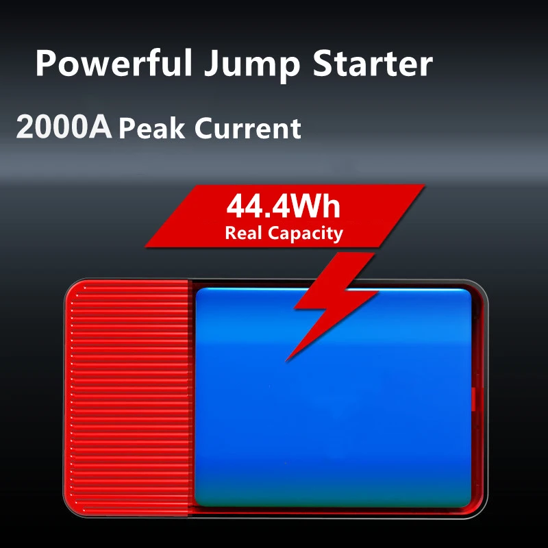 GKFLY 2000A Autobatterie Starthilfe Tragbares Autobatterie-Booster-Ladegerät Booster Power Bank 12V Startgerät Auto-Starter – Detail 10