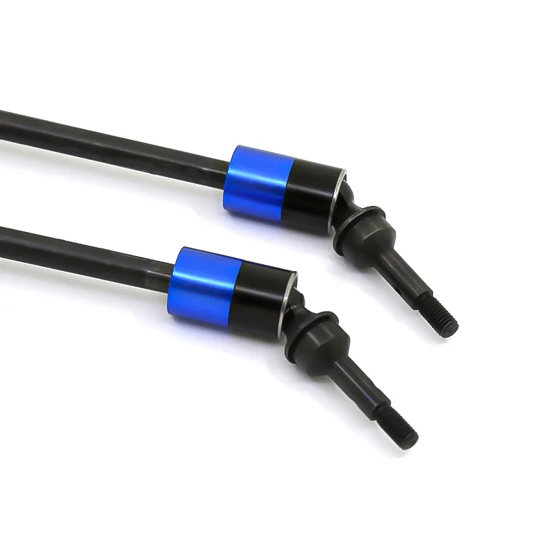 4Pcs Steel CVD Universal Joint Drive Shaft Axle Upgrade Parts for Traxxas 1/10 E-Revo Summit RC Car Accessories,Blue