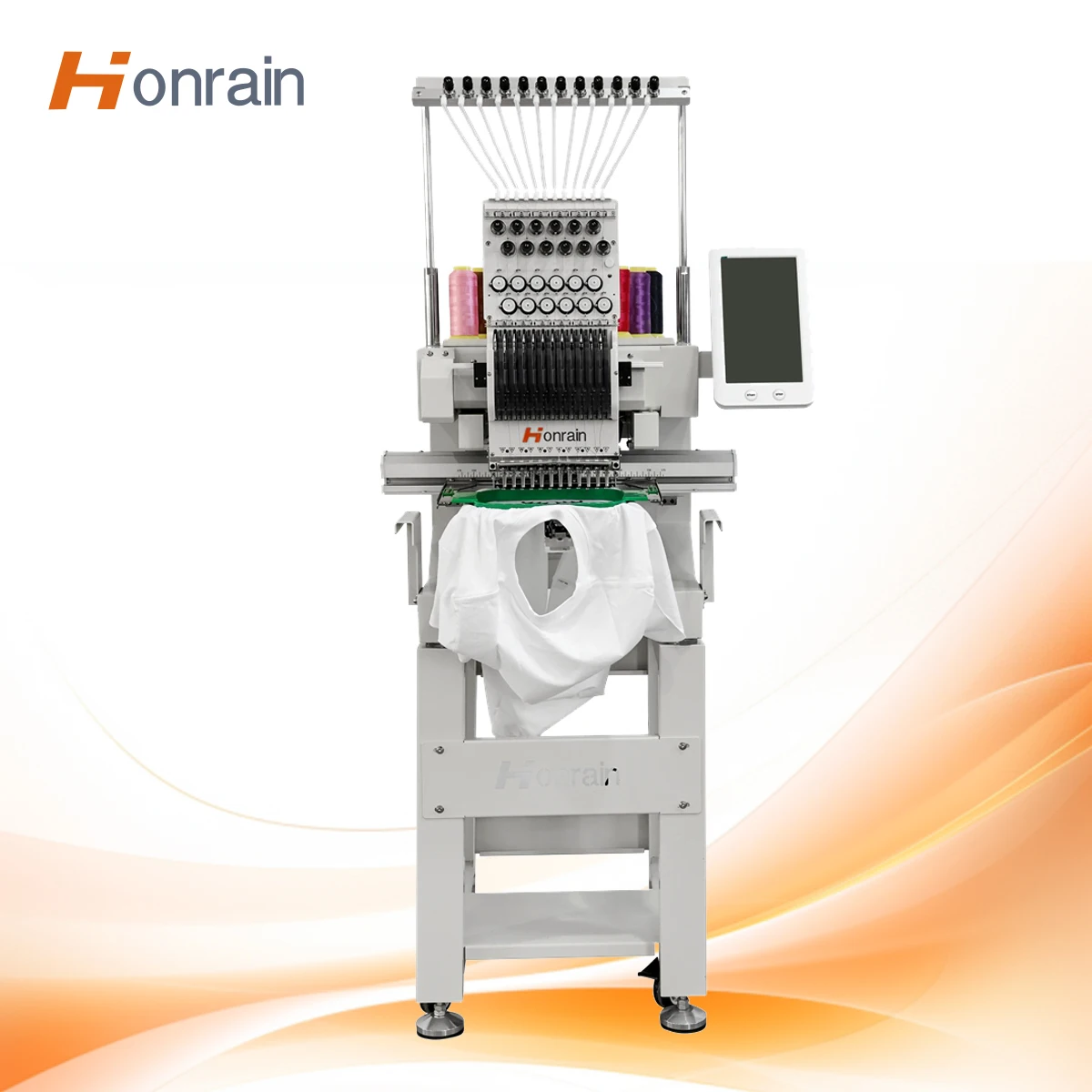 China Hot Sale High Quality Automatic Single Head Embroidery Machine Industrial 9 Needles Custom Computerized 1200 RPM Motor