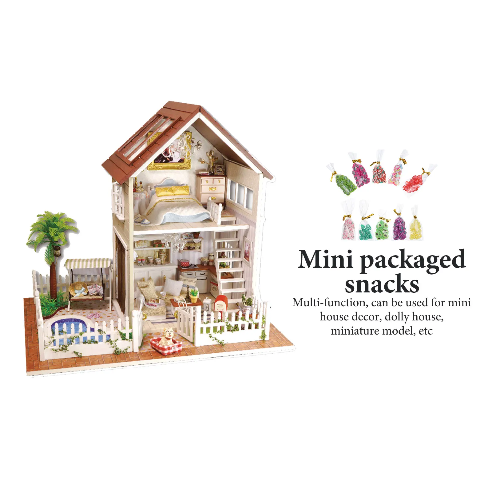 

10 Pcs Candy Snack Set Mini Ornaments Toy Snacks Miniature Food Toys Foods Pretend Child