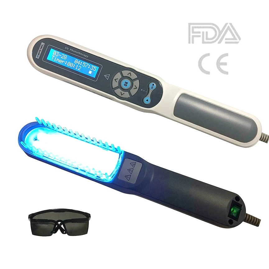 Kernel KN-4003BL Banda Estreita UVB Lâmpada de Terapia de Luz 311nm UVB fototerapia para Tratamento de Psoríase Vitiligo