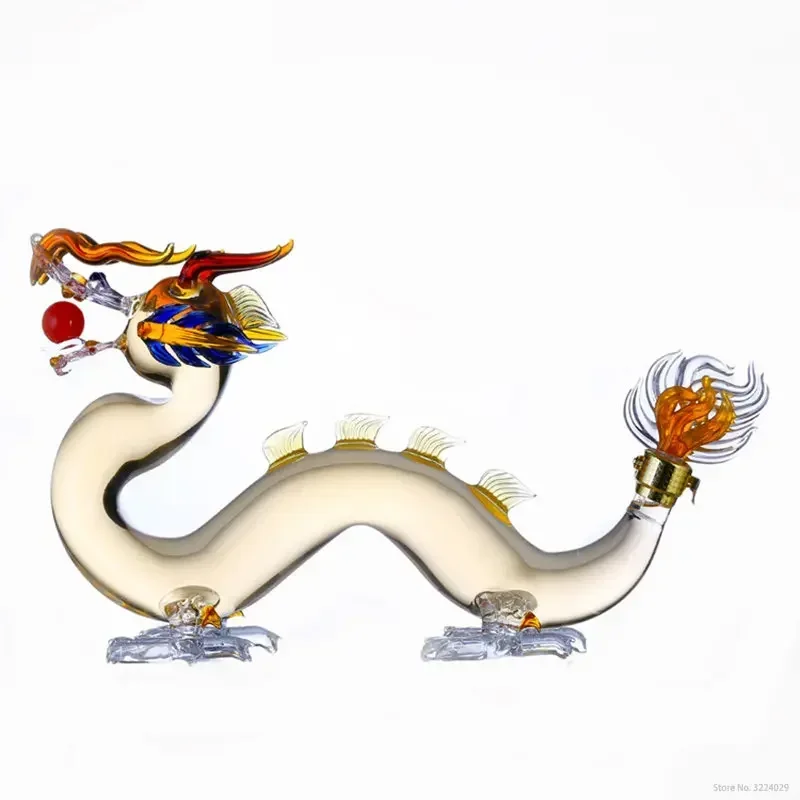 Dragon Shaped Design Whiskey Decanter for Liquor Scotch Bourbon, Lead-Free, Cool, Amazing, Home Party