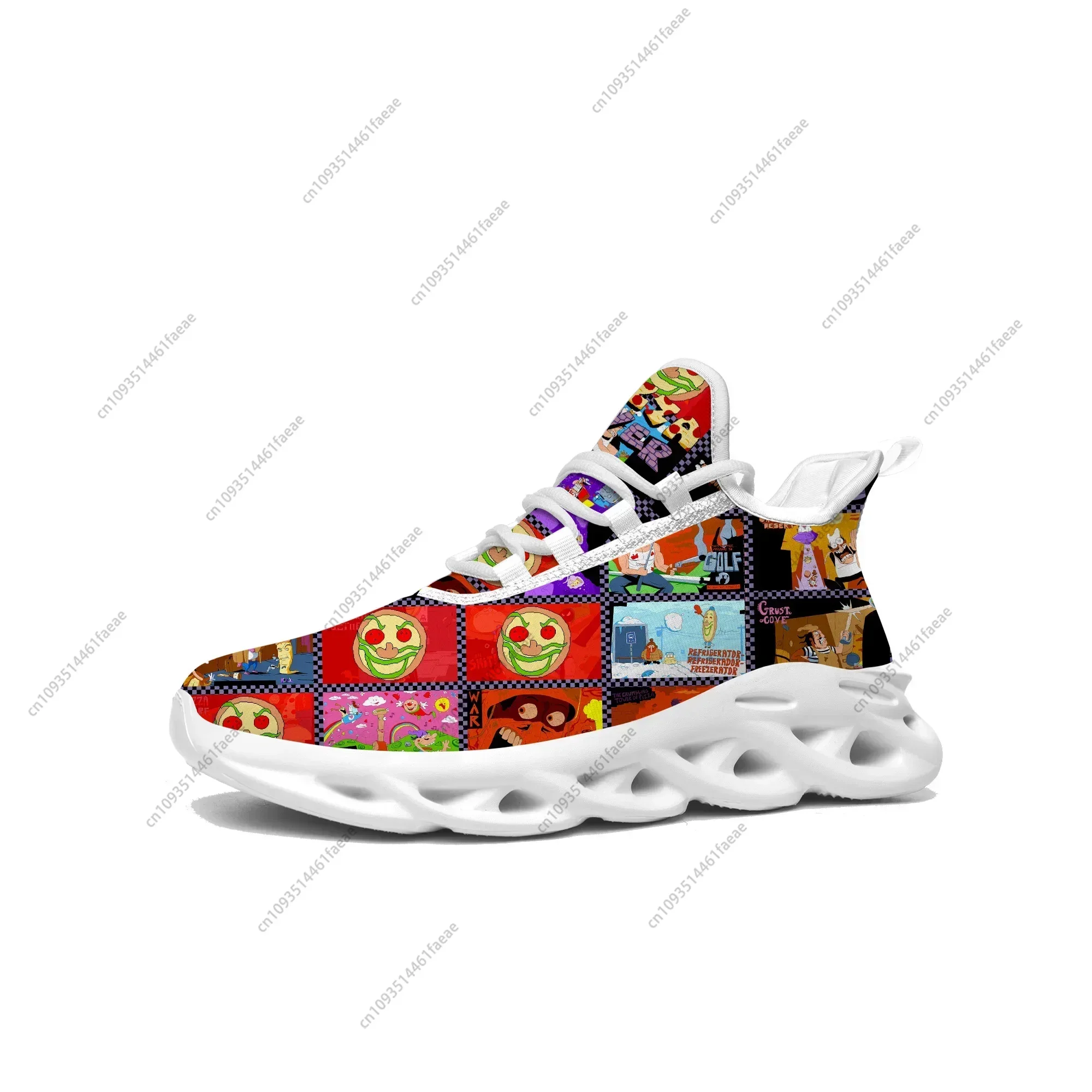 Pizza Tower Sneakers Hot Cartoon Game Mens Womens Teenager Sports Running Shoes High Quality Fashion Custom Built Lace Up Shoes