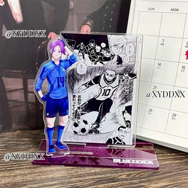 BLOCCO BLU Acrilico Stand Figura Nagi Seishiro Isagi Yoichi Anime Periferica Moda Scena squisita Acrilico Desktop Ornamento Nuovo