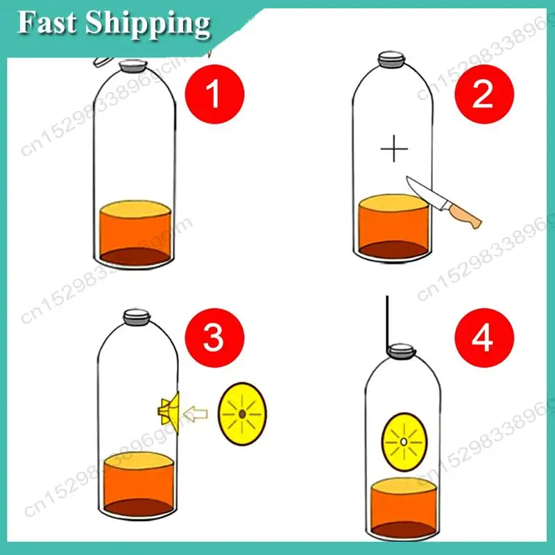 

-BABQ Wasp Trap Catcher Flower Shape Flying Insect Funnel Trap For Bees Garden Outdoor Hanging