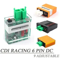 CDI Racing-6 pines DC Digital ajustable, 9 curvas de encendido, para 170Z, 250Z, DM250, CG200, EX200, FT250, RT180, 12V