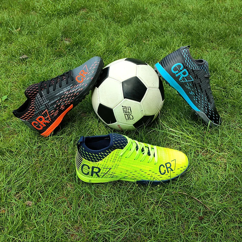 Original Men Football Field Boots Professional Turf Indoor Training Football Shoes High Ankle Ultralight Tournament Soccer Shoes