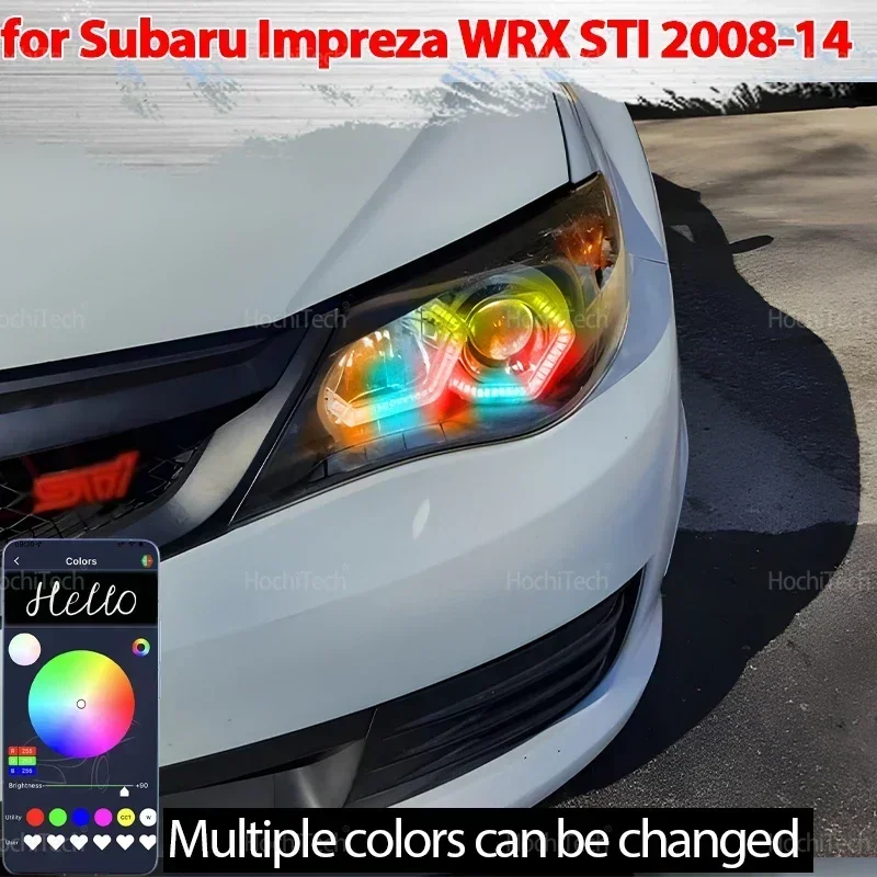 

RGB Colorful Dynamic Revolving Angel Eyes LED Sequential Flowing Multicolor Car Rings for Subaru Impreza WRX STI 2008-2014