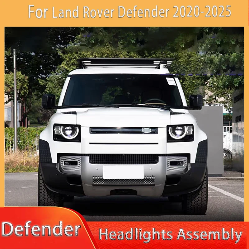 

For Land Rover Defender 2020-2025 Headlights Upgraded New White yellow laser LED Automotive Accessories Front Head Light