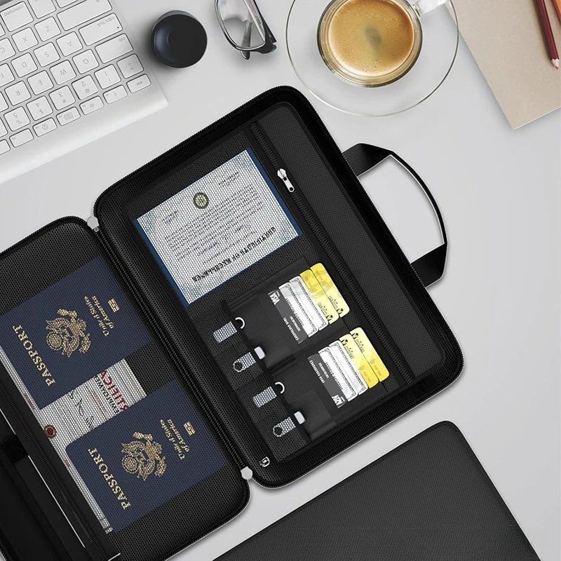 EVA Organ Style File Bag Small Multi-layer Transparent Insert Bag Office Stationery Storage and Organizing Bag