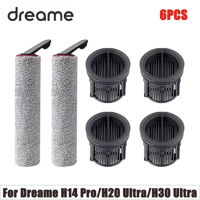 Dreame H14 Pro / H20 Ultra/H30 Ultra épurateur de sol aspirateur rouleau brosse filtres Hepa liquide de nettoyage accessoires Dreame H14 Pro / H20 Ultra/H30 Ultra épurateur de sol aspirateur rouleau brosse filtres Hepa liquide de nettoyage accessoires