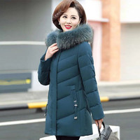 Winter Jacket Women Parkas Fur Collar Hooded Overcoat 2023 New Femme Warm Thick Cotton padded Parka Women Coat Outwear