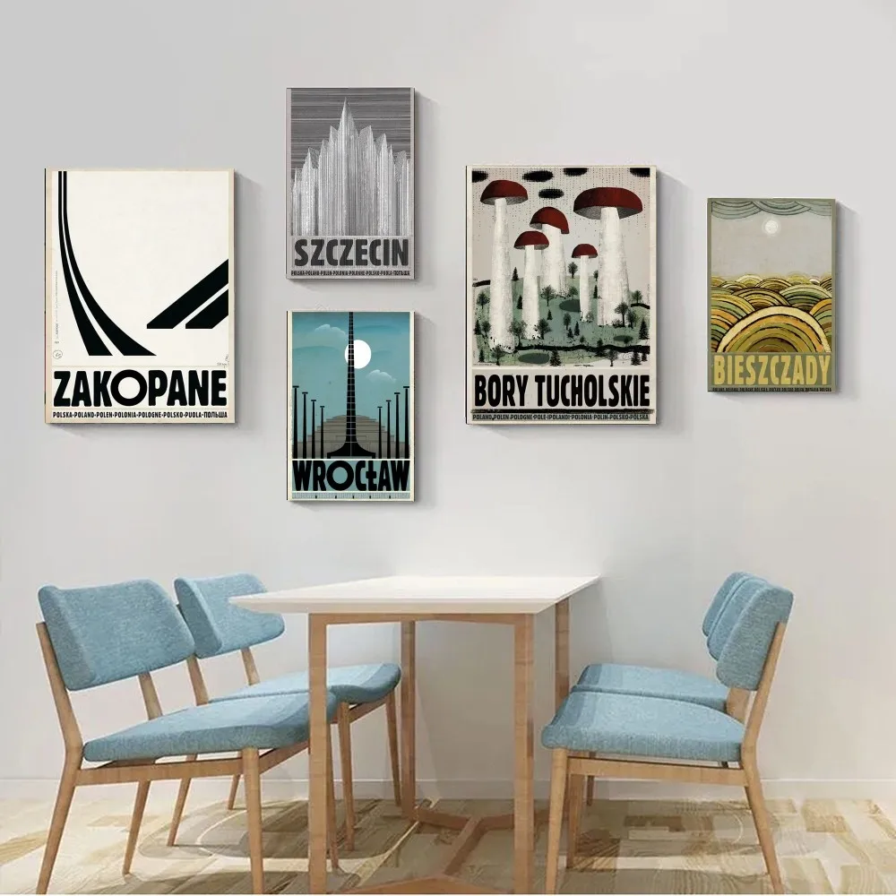 بولندا مدينة الملصقات بيبرزا سولينا زاكوباني المشارك كرافت نادي بار ورقة خمر ملصق جدار الفن اللوحة غرفة نوم دراسة ملصقات