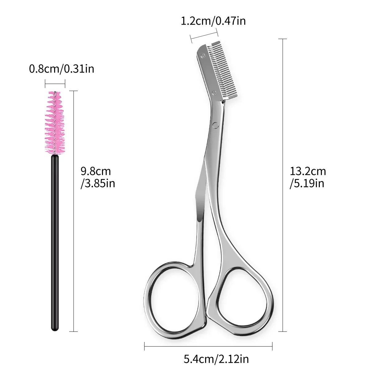 Faca de aparar sobrancelha segura, tesoura anti-arranhões, ferramenta de barbear para homens e mulheres, conjunto de ferramentas de beleza para iniciantes, navalha de sobrancelha