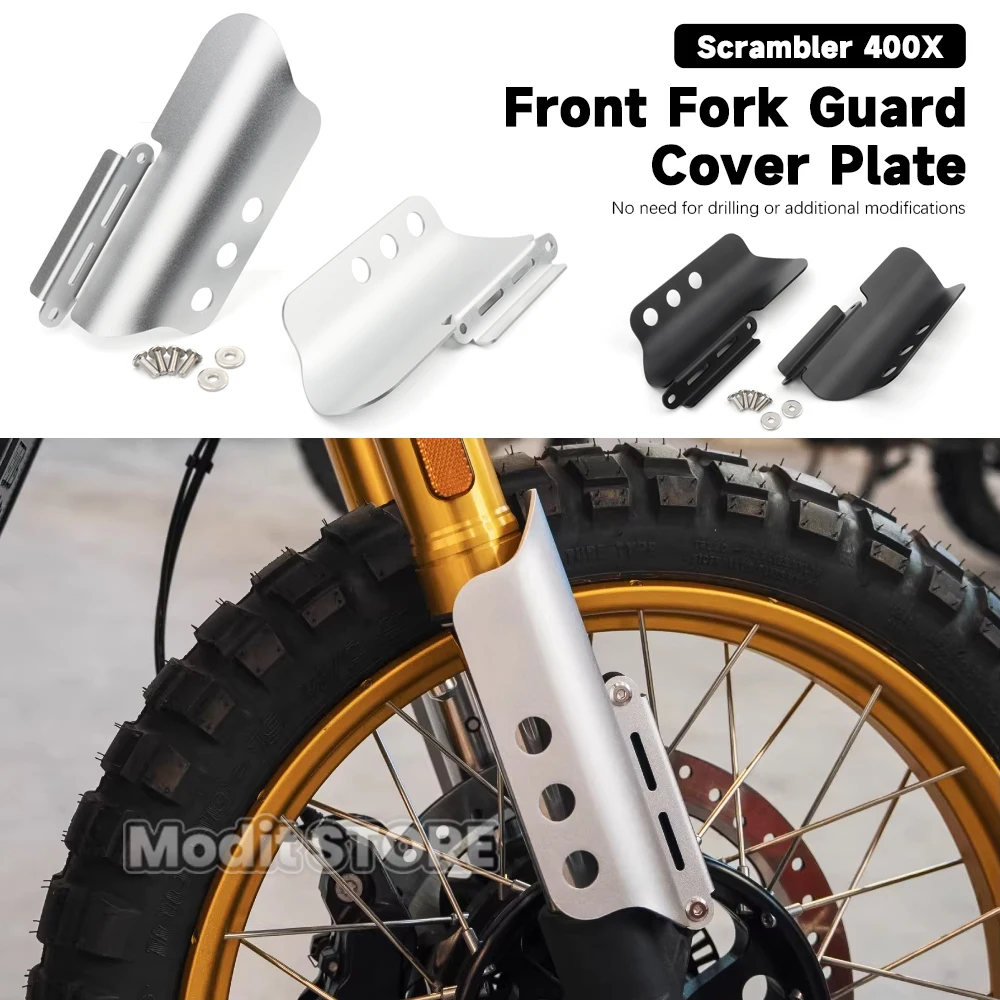 

Защита передней вилки и амортизатора для мотоцикла Scrambler 400X 2024 года выпуска