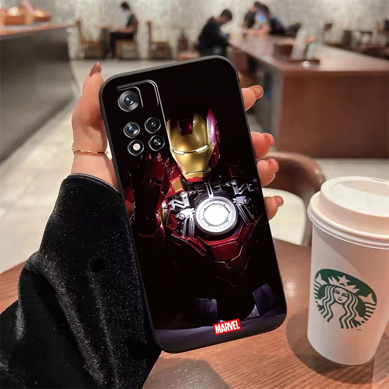 마블 어벤져스 다리미 맨, 샤오미 레드미 K70 K60 K60E K50 K50i K40 게임용 울트라 K40S K30 K30S K20 프로 휴대폰 케이스 코크