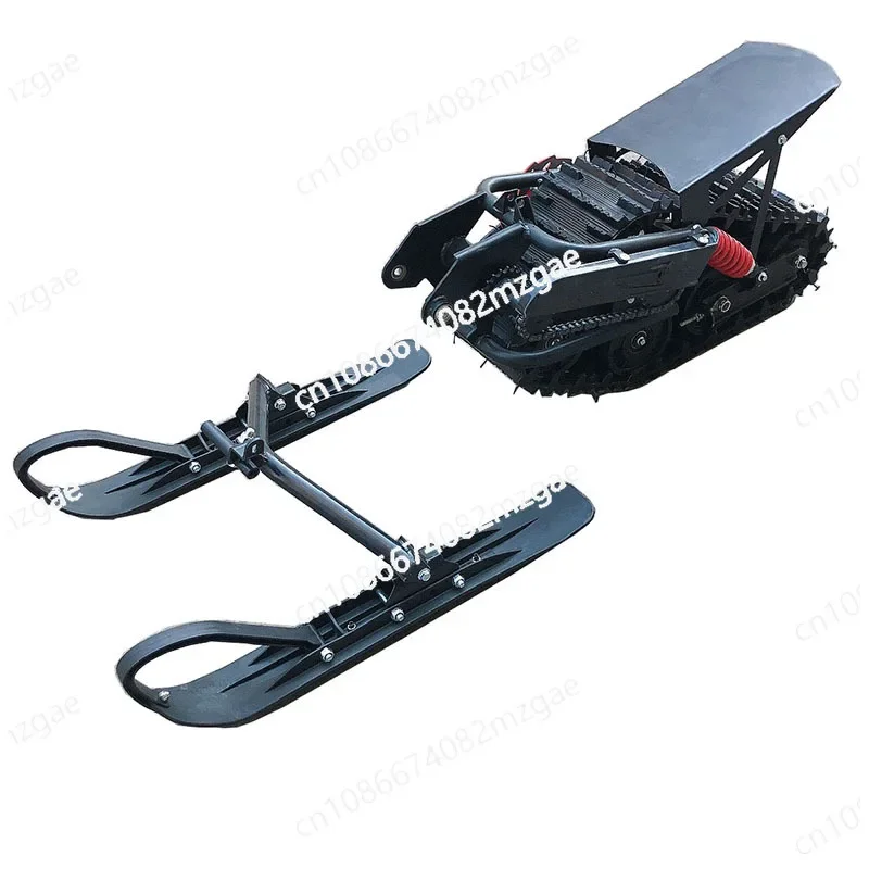 

Self-made Two-wheel Mid-to-high Race Off-road Motorcycle Accessories, Modified Snow Triangle Crawler Sled, Rubber Wheel Assembly