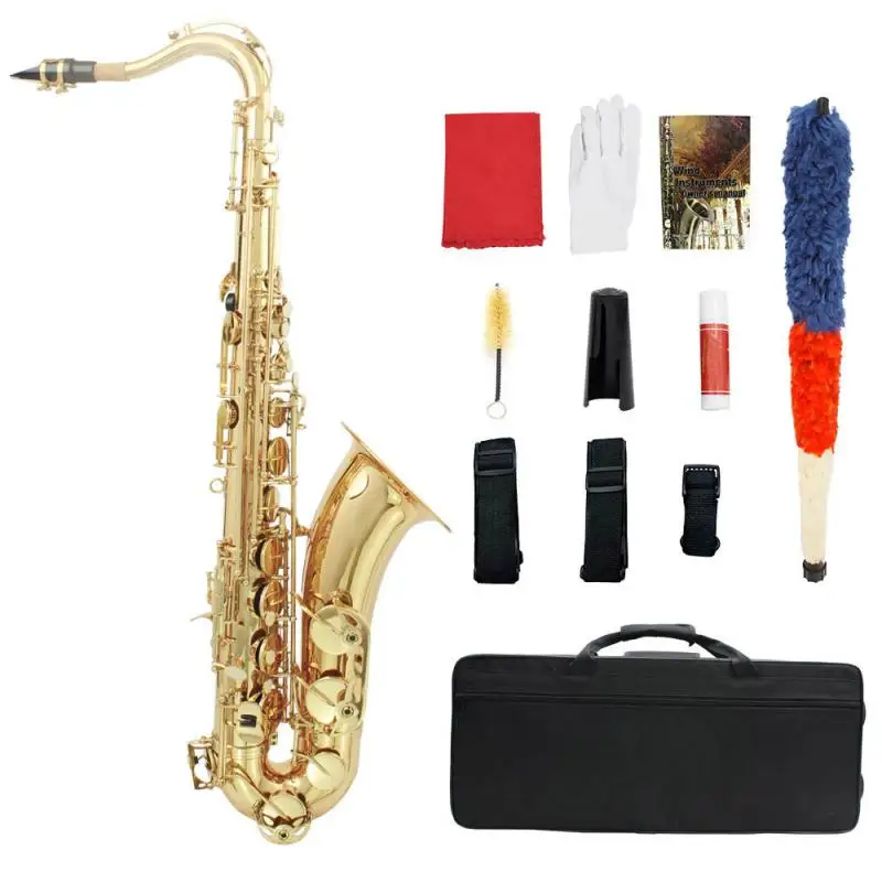 

Saxophone with Strap Glove Brush, Cleaning Cloth, BB Key, Tenor, Woodwind Instrument, Adult Beginner Exam