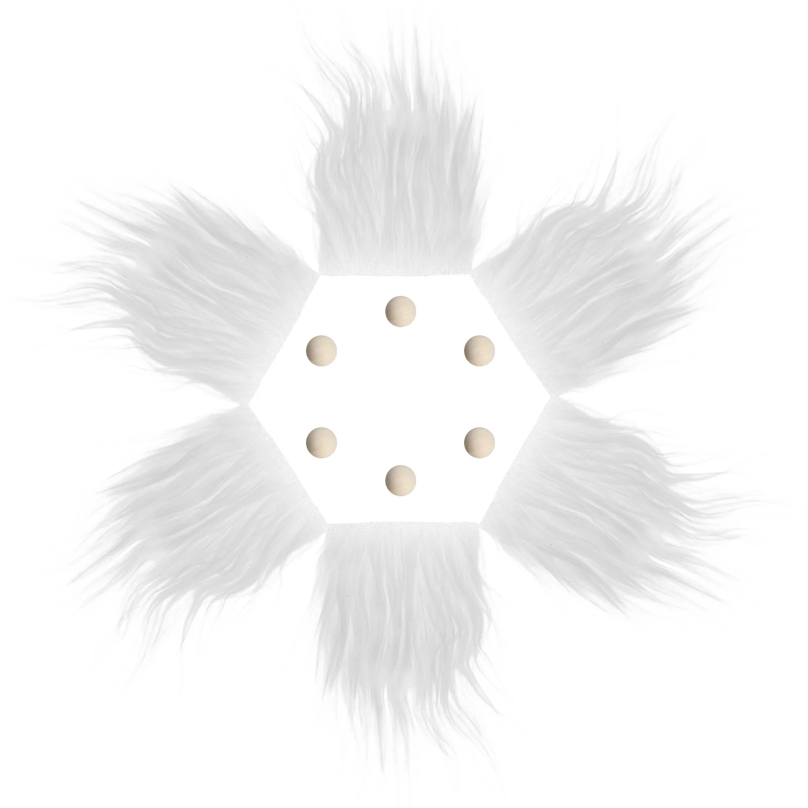 

Faux Beard Craft Kit 12 Pcs Gnome Beards for Crafting Wooden Balls DIY Holiday Decor Party Costume Accessory Dwarf Beard Set