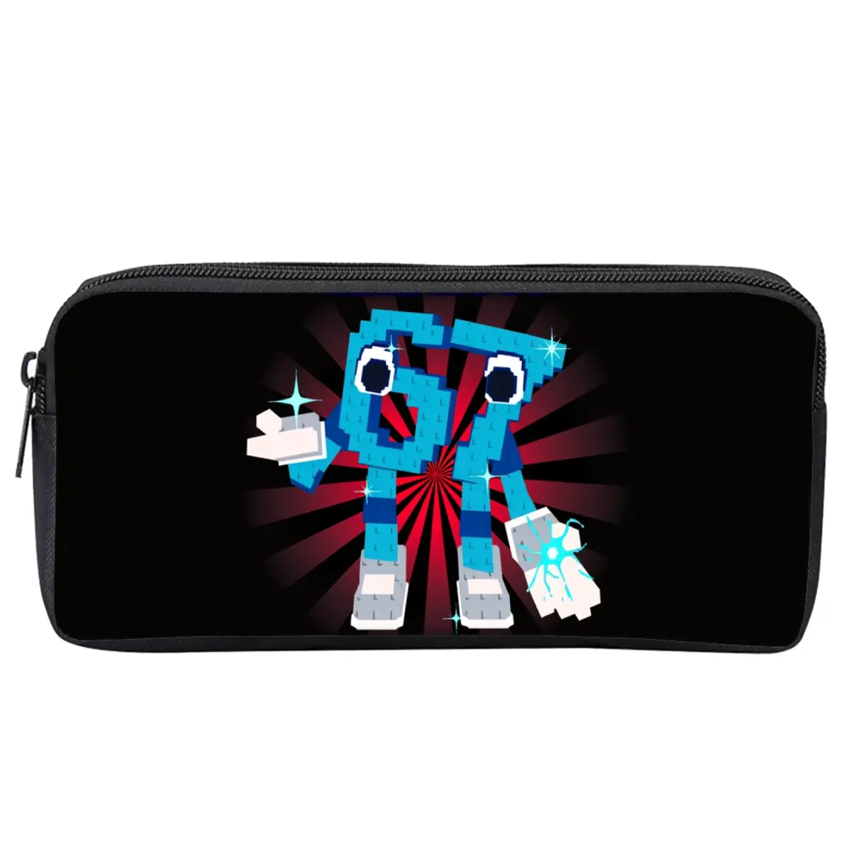 Estojo de lápis colorido com estampa de número 67, camada única, para meninos/meninas, melhor presente, material escolar de desenho animado 2D, bolsa de lápis para crianças