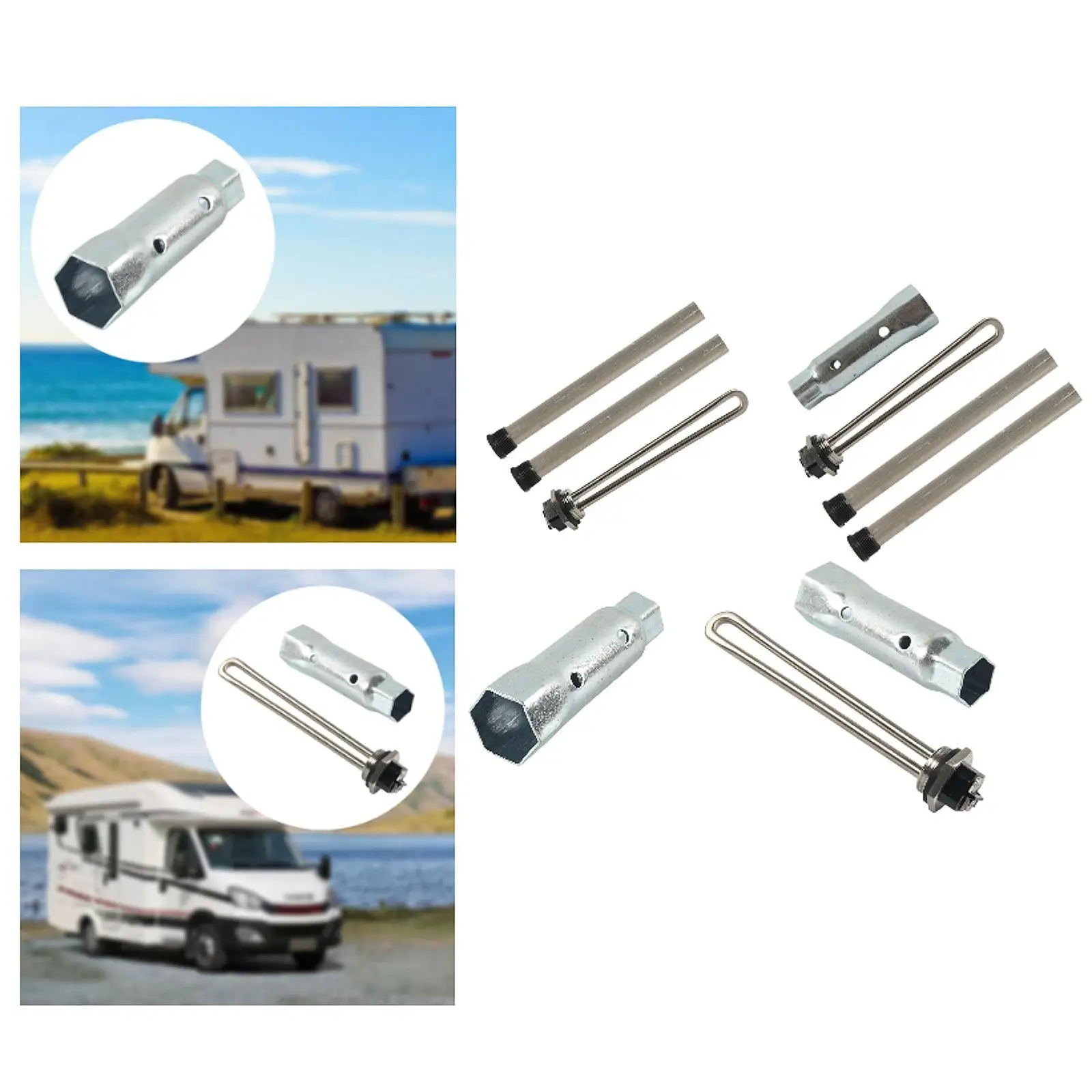 

Элемент водонагревателя для автодома 520900, запасные части, простой в использовании, аксессуары 120 В, замена части водонагревателя, электрический водонагреватель для автофургона